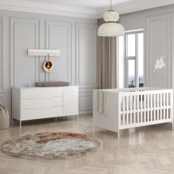 Born Lucky Meegroei Babykamer Santiago Wit XL 2 Delig