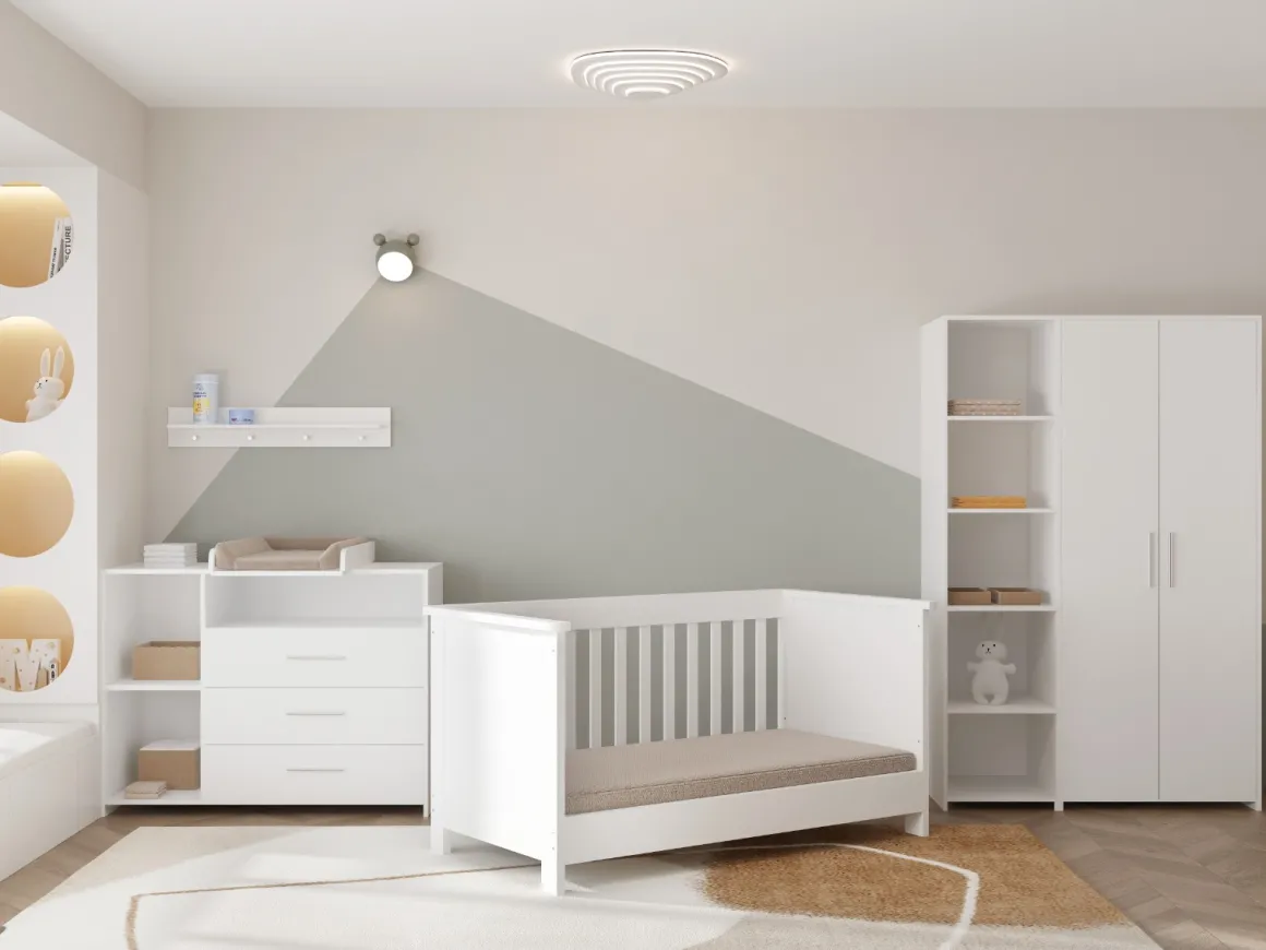 Born Lucky Meegroei Babykamer Luuk Wit 3 Delig