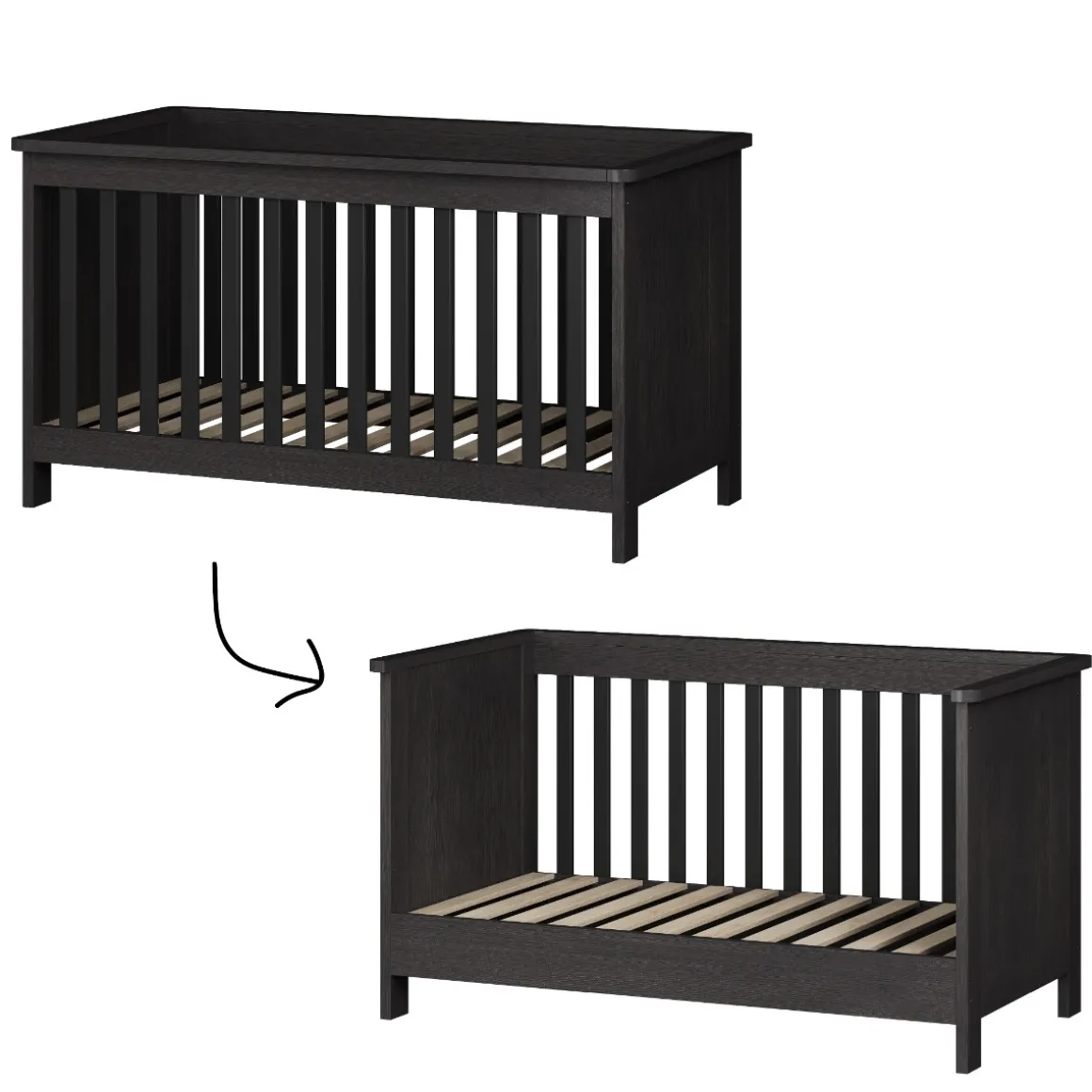 Born Lucky Meegroei Babykamer Tucson Zwart 2 Delig