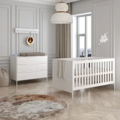 Born Lucky Meegroei Babykamer Santiago Wit 2 Delig