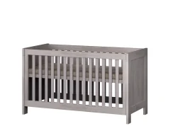 Born Lucky Meegroei Ledikant Nevada Grijs 70 x 140 cm + Born Lucky Junior Matras 70 x 140 cm