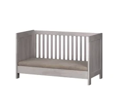 Born Lucky Meegroei Ledikant Nevada Grijs 70 x 140 cm + Born Lucky Junior Matras 70 x 140 cm