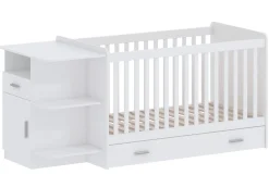 Born Lucky Meegroei Ledikant Met Lade Sydney Wit 70 x 140 cm