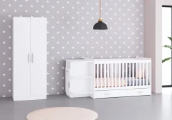 Born Lucky Meegroei Ledikant Met Lade Sydney Wit 70 x 140 cm