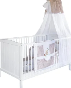 Born Lucky Meegroei Ledikant Met Veiligheidsrekje 70 x 140 cm Wit