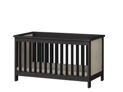 Born Lucky Meegroei Ledikant Oxford Zwart Eiken 70 x 140 cm