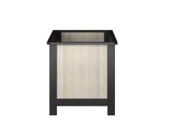 Born Lucky Meegroei Ledikant Oxford Zwart Eiken 70 x 140 cm