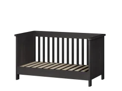 Born Lucky Meegroei Ledikant Tucson Zwart 70 x 140 cm + Born Lucky Junior Matras 70 x 140 cm