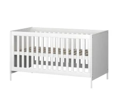 Born Lucky Santiago Baby Bed 70x140 cm Wit