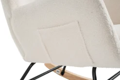 Born Lucky Schommelstoel Teddy Stof Wit