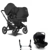 Bugaboo Donkey 5 Duo Kinderwagen 3 In 1 Black Midnight Black