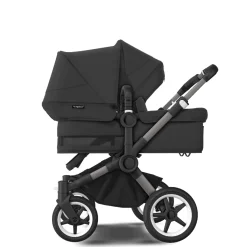 Bugaboo Donkey 5 Duo Kinderwagen 3 In 1 Graphite Midnight Black Met Cybex Cloud T Groep 0 Autostoel + Isofix Base
