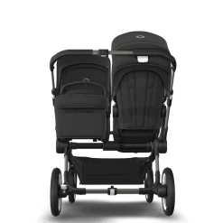Bugaboo Donkey 5 Duo Kinderwagen 3 In 1 Graphite Midnight Black Met Cybex Cloud T Groep 0 Autostoel + Isofix Base