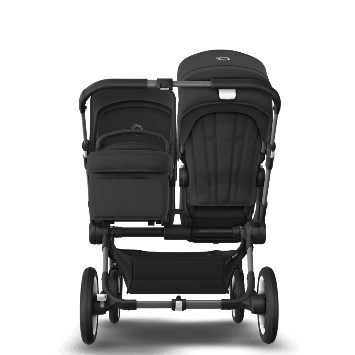 Bugaboo Donkey 5 Duo Kinderwagen 2 In 1 Graphite Midnight Black + Voetenzak