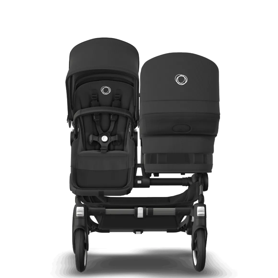 Bugaboo Donkey 5 Duo Kinderwagen 2 In 1 Graphite Midnight Black + Voetenzak