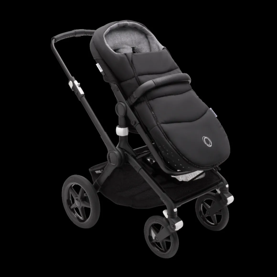 Bugaboo Donkey 5 Duo Kinderwagen 2 In 1 Graphite Midnight Black + Voetenzak