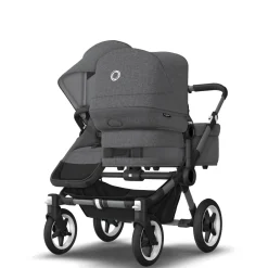 Bugaboo Donkey 5 Duo Kinderwagen 3 In 1 Graphite Grey Melange Met Cybex Cloud T Groep 0 Autostoel