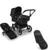 Bugaboo Donkey 5 Mono Kinderwagen 2 In 1 Graphite Midnight Black + Voetenzak
