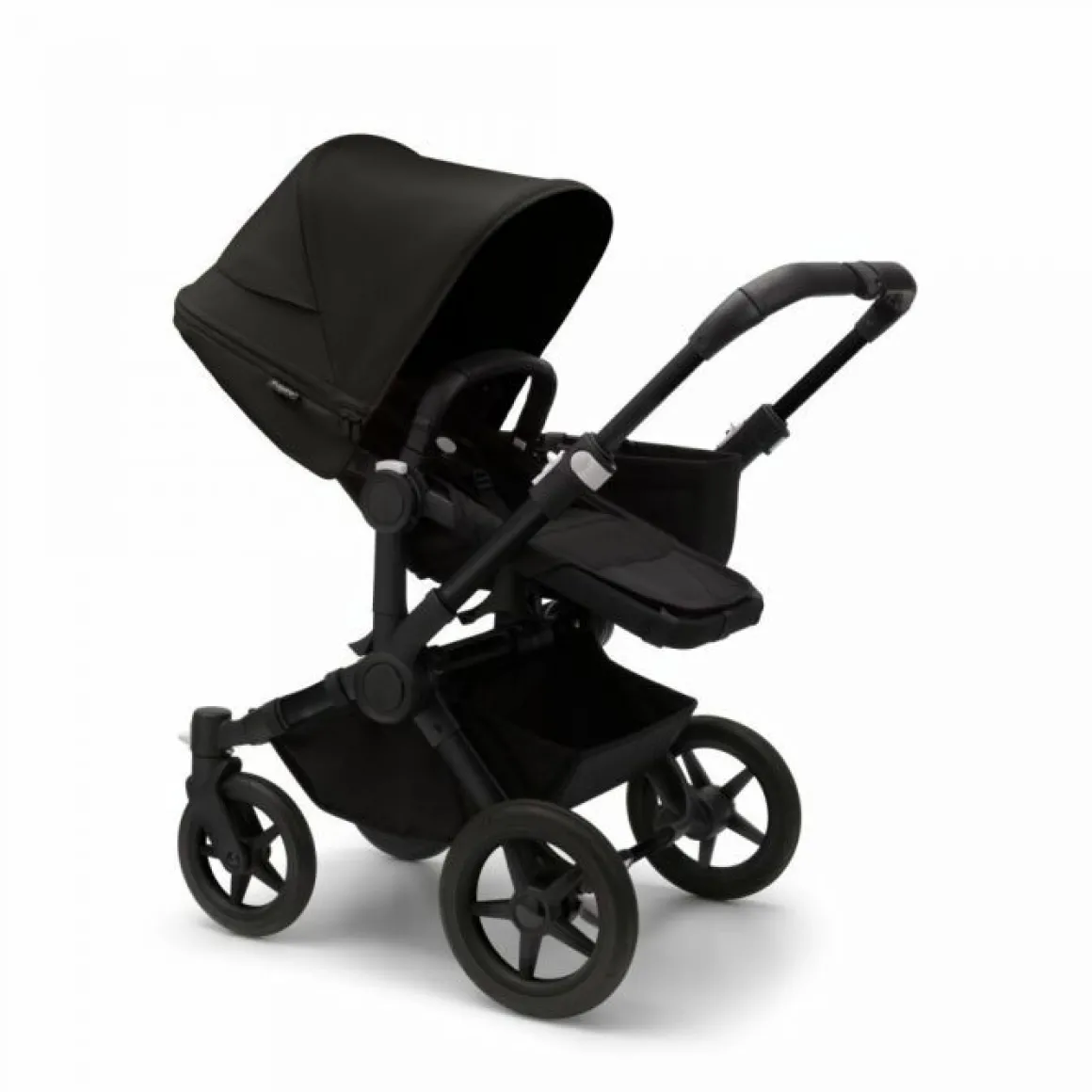 Bugaboo Donkey 5 Mono Kinderwagen 3 In 1 Black Midnight Black Met Cybex Cloud T Groep 0 Autostoel + Isofix Base