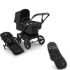 Bugaboo Donkey 5 Mono Kinderwagen 2 In 1 Black Midnight Black + Voetenzak