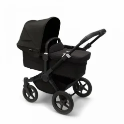 Bugaboo Donkey 5 Mono Kinderwagen 3 In 1 Black Midnight Black + Isofix Base + Voetenzak