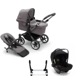 Bugaboo Donkey 5 Mono Kinderwagen 3 In 1 Graphite Grey Melange