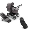 Bugaboo Donkey 5 Mono Kinderwagen 2 In 1 Graphite Grey Melange + Voetenzak