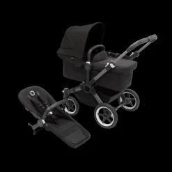 Bugaboo Donkey 5 Mono Kinderwagen 3 In 1 Graphite Midnight Black + Isofix Base + Voetenzak