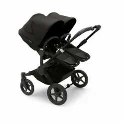 Bugaboo Donkey 5 Tweeling Kinderwagen 3 In 1 Black Midnight Black Met Twee Cybex Cloud T Groep 0 Autostoelen