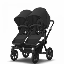 Bugaboo Donkey 5 Tweeling Kinderwagen 3 In 1 Black Midnight Black
