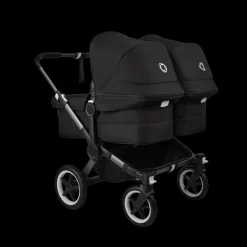 Bugaboo Donkey 5 Tweeling Kinderwagen 3 In 1 Graphite Midnight Black + Isofix Base