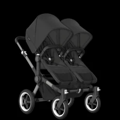 Bugaboo Donkey 5 Tweeling Kinderwagen 3 In 1 Graphite Midnight Black Met Twee Cybex Cloud T Groep 0 Autostoelen