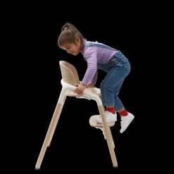 Bugaboo Kinderstoel Giraffe Neutral Wood White