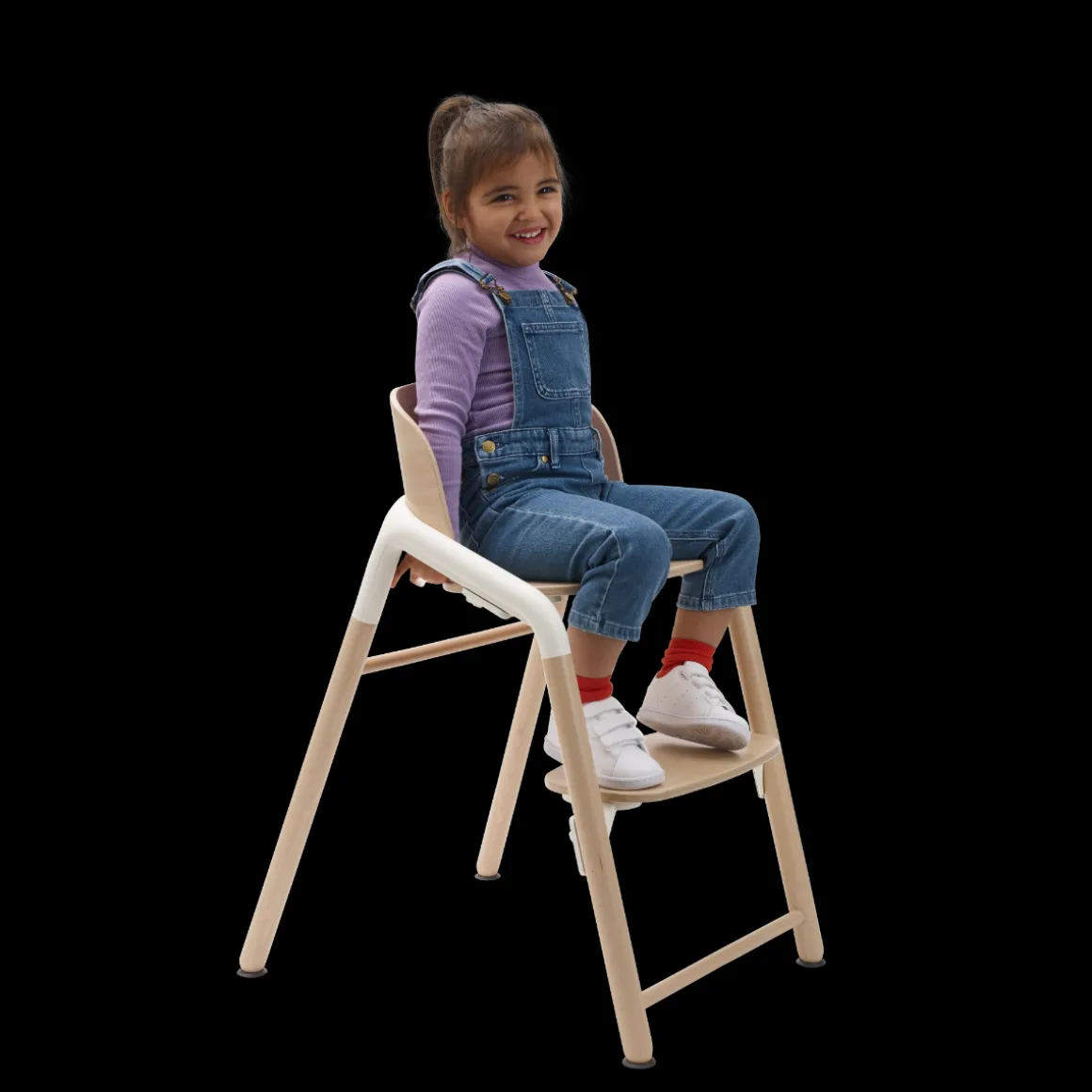 Bugaboo Kinderstoel Giraffe Neutral Wood White