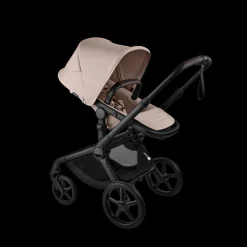 Bugaboo Kinderwagen 3 in 1 Fox 5 Renew Complete Black | Desert Taupe Melange + Bugaboo Autostoel Groep 0 Turtle Air by Nuna Black