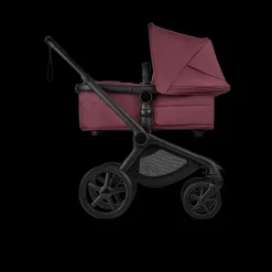 Bugaboo Kinderwagen 3 in 1 Fox 5 Renew Complete Black | Dark Cherry + Cybex Autostoel Groep 0 Cloud T I Size Sepia Black + Draaibare Base T Black + Autostoel adapters