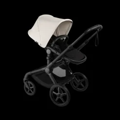 Bugaboo Kinderwagen 3 in 1 Fox 5 Renew Complete Black | Heritage Black Misty White + Bugaboo Autostoel Groep 0 Turtle Air by Nuna Black + Draaibare Isofix Base 360 + Autostoel adapters