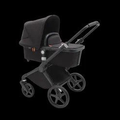 Bugaboo Kinderwagen 3 In 1 Fox Cub Compleet Black Midnight Black + Isofix Base + Autostoel Adapters