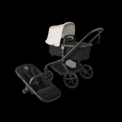 Bugaboo Kinderwagen 3 in 1 Fox 5 Renew Complete Black | Heritage Black Misty White + Bugaboo Autostoel Groep 0 Turtle Air by Nuna Black