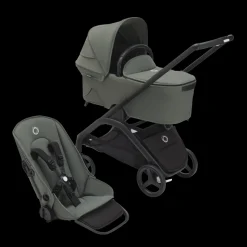 Bugaboo Kinderwagen 3 In 1 Dragonfly Black Forest Green Inclusief Accessoires