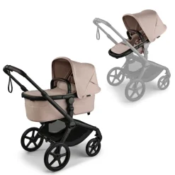 Bugaboo Kinderwagen 3 in 1 Fox 5 Renew Complete Black | Desert Taupe Melange + Cybex Autostoel Groep 0 Cloud T I Size Sepia Black + Draaibare Base T Black