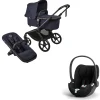 Bugaboo Kinderwagen 3 in 1 Fox 5 Renew Complete Black | Deep Indigo + Cybex Autostoel Groep 0 Cloud T I Size Sepia Black