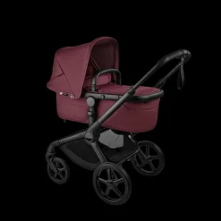 Bugaboo Kinderwagen 3 in 1 Fox 5 Renew Complete Black | Dark Cherry + Cybex Autostoel Groep 0 Cloud T I Size Sepia Black