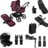 Bugaboo Kinderwagen Fox 5 Renew Ultieme Newborn Bundel Complete Black | Dark Cherry