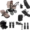 Bugaboo Kinderwagen Fox 5 Renew Ultieme Newborn Bundel Complete Black | Desert Taupe Melange