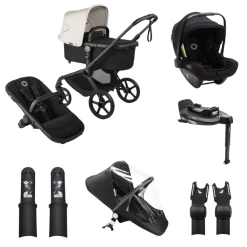 Bugaboo Kinderwagen Fox 5 Renew 3 in 1 Bundel Complete Black | Heritage Black Misty White