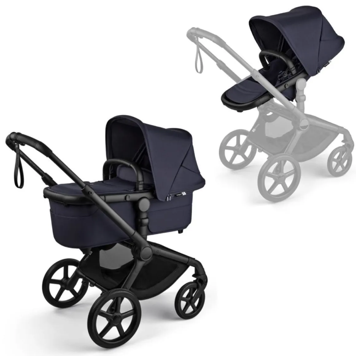 Bugaboo Kinderwagen Fox 5 Renew Ultieme Newborn Bundel Complete Black | Deep Indigo