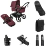 Bugaboo Kinderwagen Fox 5 Renew Essentiële Bundel Complete Black | Dark Cherry