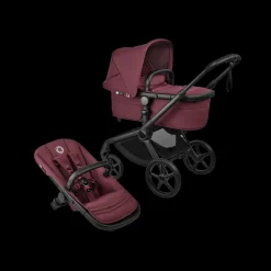Bugaboo Kinderwagen Fox 5 Renew Essentiële Bundel Complete Black | Dark Cherry