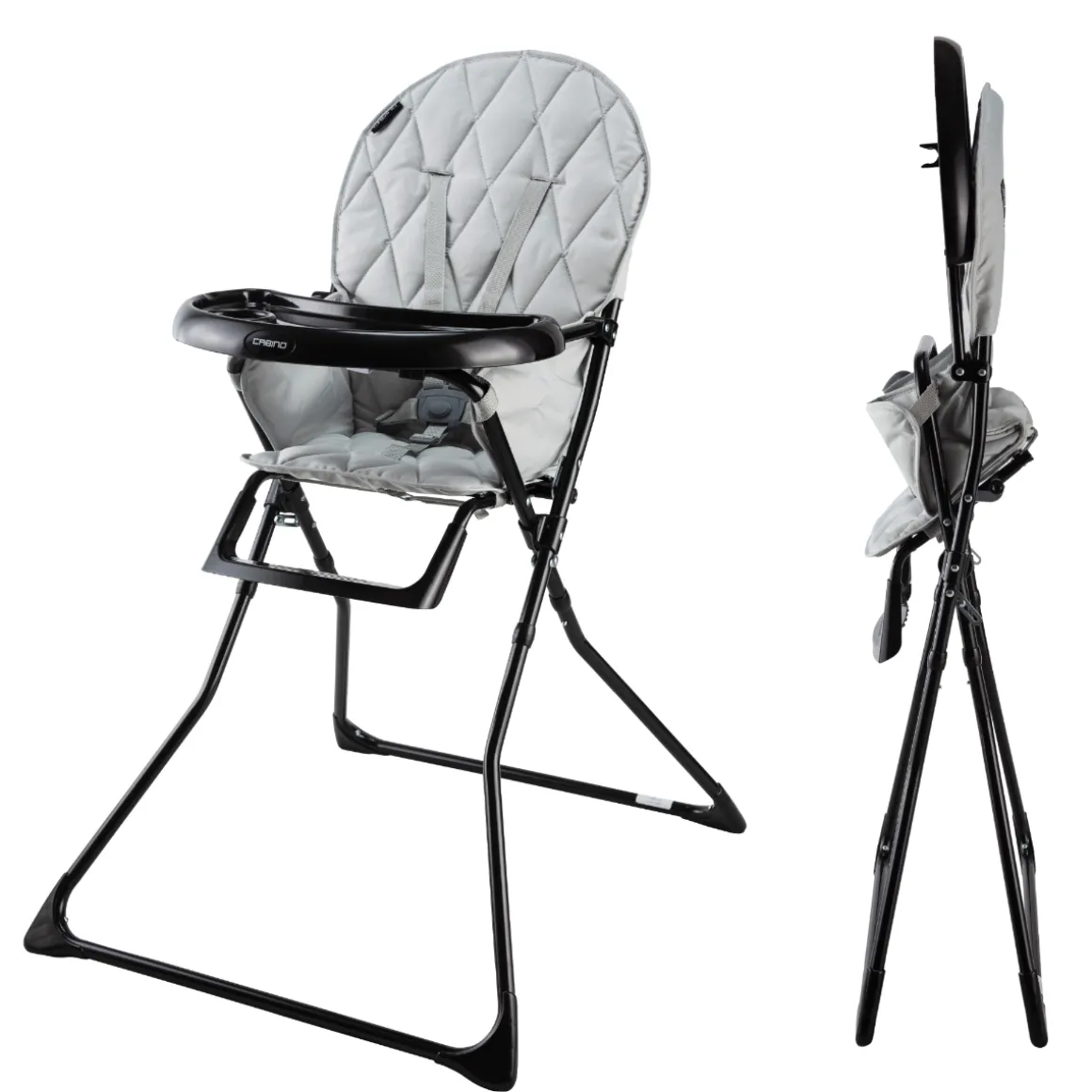 Cabino Opklapbare Kinderstoel Happy Grijs